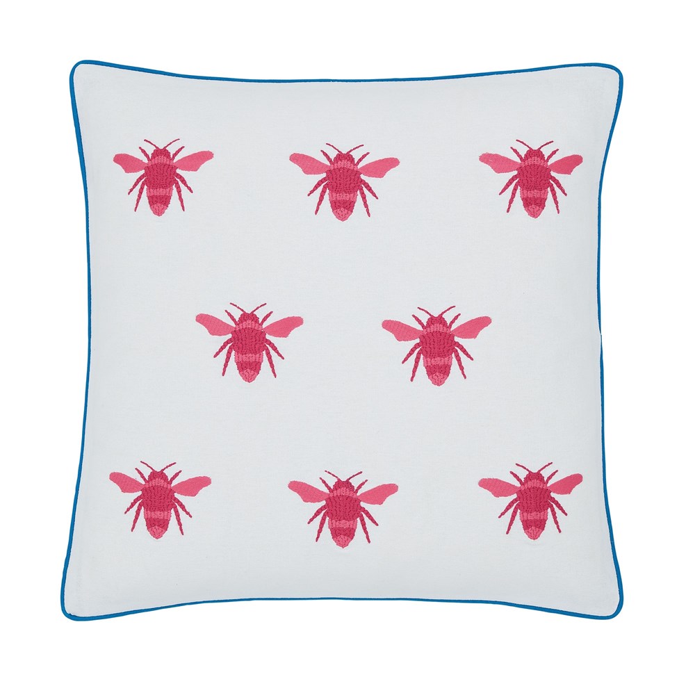 Homegrown Remedy Bee Cushion By Joules in Blue